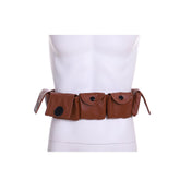 Halloweez Brown Utility Belt - Premium Adjustable Adult Accessory with Pockets - Halloweez